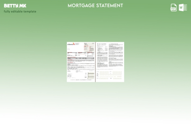 модерен стил Бахреин Ал Барака банкарска хипотека изјава, страници, шаблон